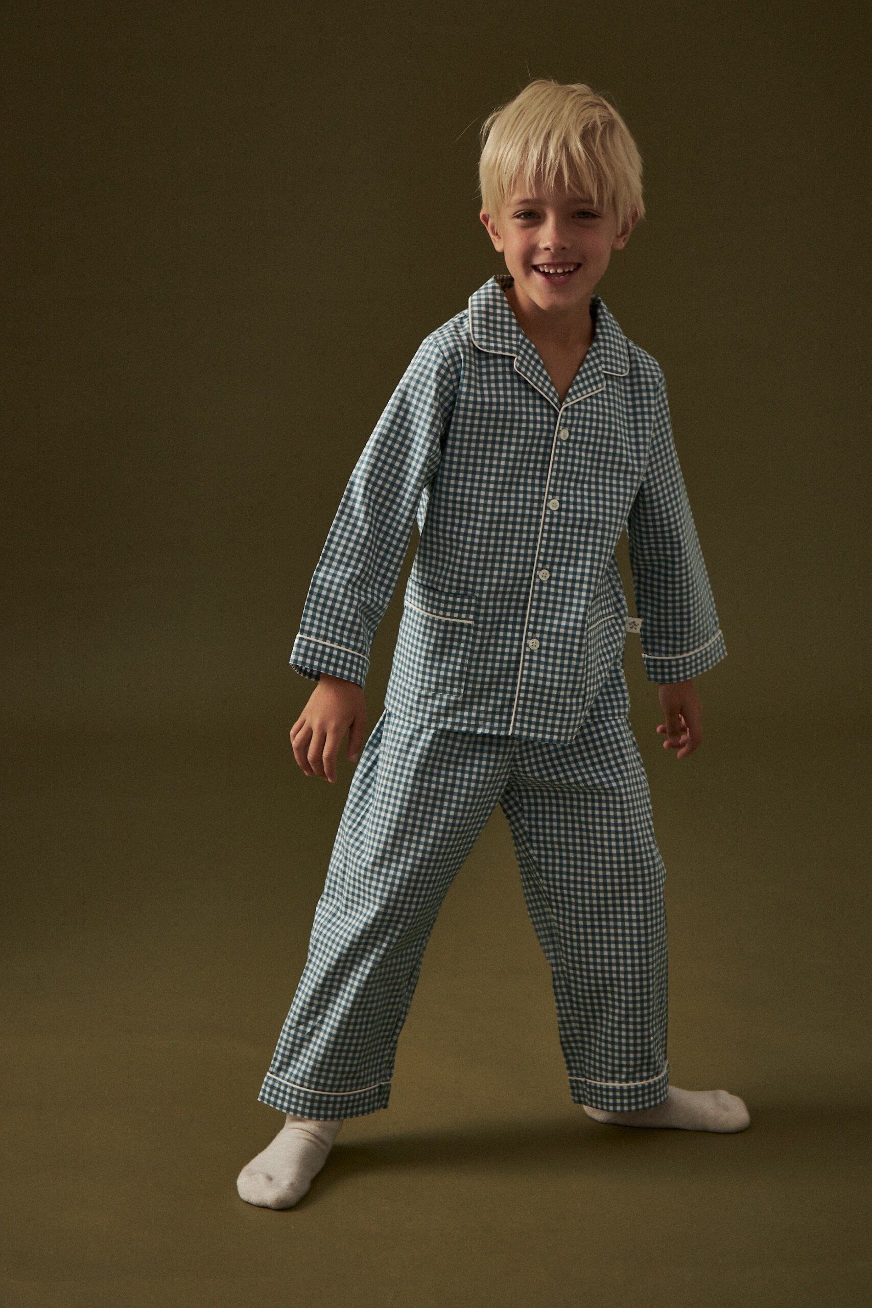 Pijama largo niño Admas Family Collection Be Happy algodón