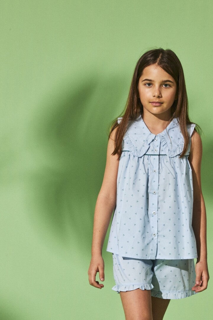 Extranjero Sedante mañana Pijama Isabel Palmeras Verdes - Tienda online de pijamas para bebé, niño y  adulto | Letts Dream